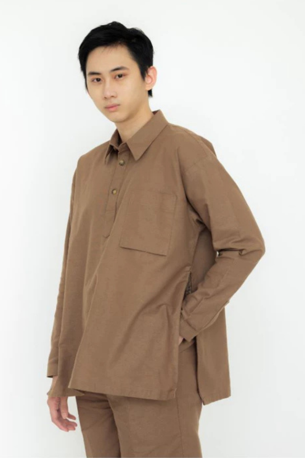 Flax Zipped Shirt
